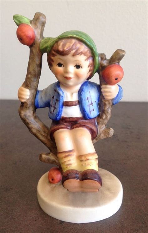 GOEBEL HUMMEL FIGURINE STATUE 142 3 0 APPLE TREE BOY TMK6 Antique