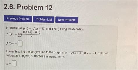 Solved Point Suppose F X X A Find The Slope Of Chegg