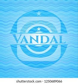 Vandal Water Representation Style Emblem Stock Vector Royalty Free