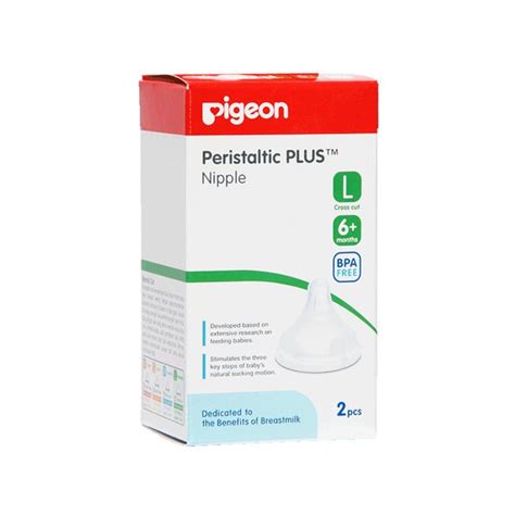 Jual Pigeon Peristaltic Plus Nipple L Isi Dot Anak Empeng Teat