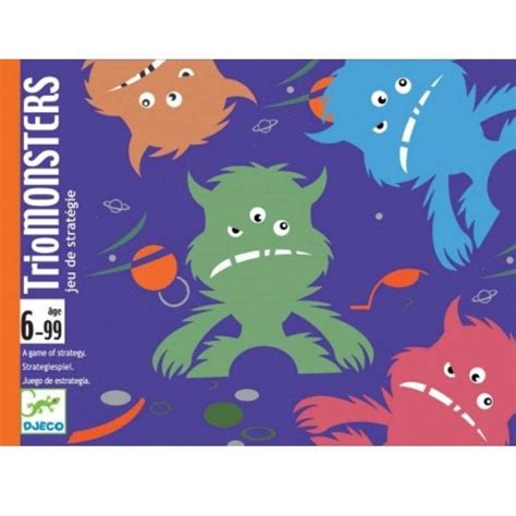 Triomonsters Juego De Cartas Djeco Universo Azul