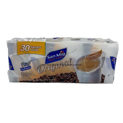 San Mig Coffee Original 3 In 1 20g X 30 Sachets Trins Asian Mart