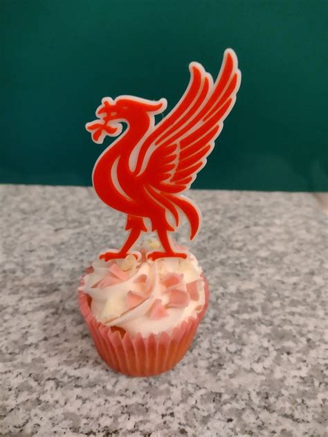 Liverpool Cake And Cupcake Toppers Reusable Liver Bird Lfc