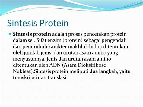 Sintesis Protein Dalam Sel Pengertian Dan Proses Pelajaran Biologi