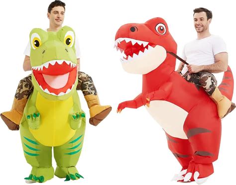 Comin Inflatable Dinosaur Costume For Adults Ride On