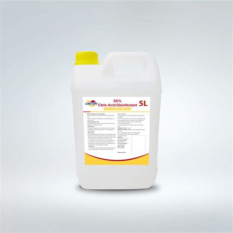 China 50 Citric Acid Disinfectant Manufacturer And Supplier Lircon