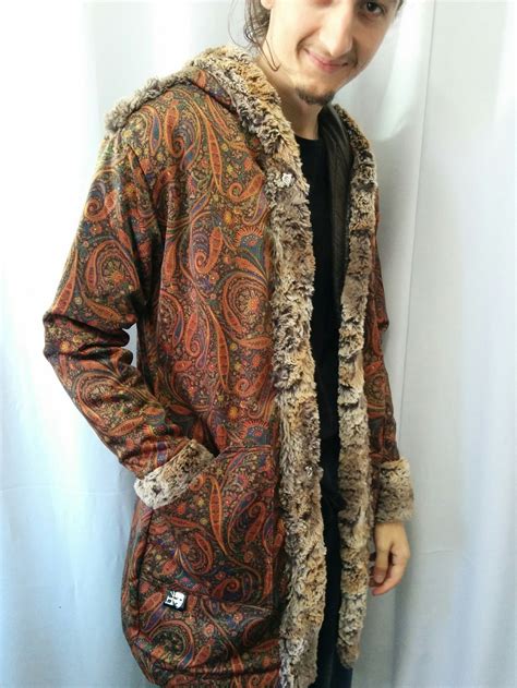 The Leopard Paisley Pimp Coat Long Bomber Jacket Festival Etsy