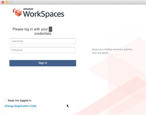 Accessing Amazon Workspaces