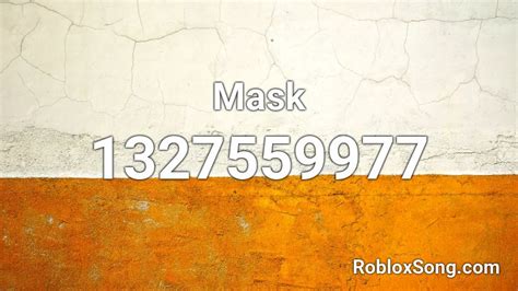 Mask Roblox Id Roblox Music Codes