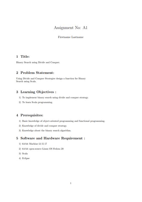 Latex Worksheet Template