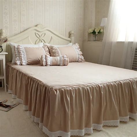 Hot Estilo Europeu Rendas Tampa De Cama Colchas Handmade Wrinkle