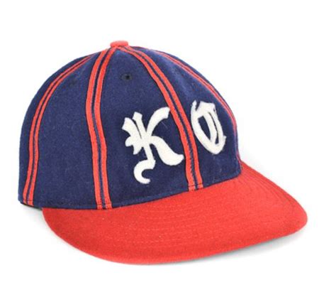 Kansas City Blues 1935 8 Panel Ballcap Ball Cap Baseball Fabric