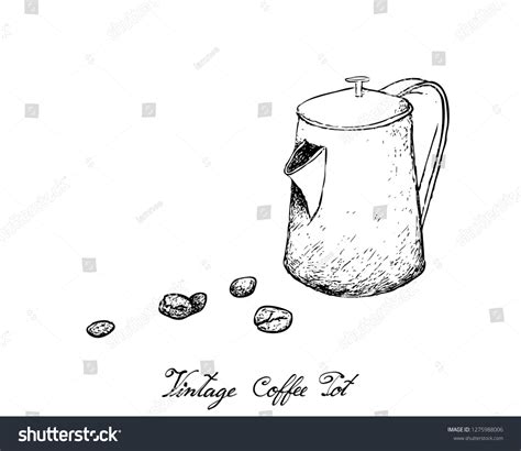 Illustration Hand Drawn Sketch Coffee Beans Stock Vector Royalty Free