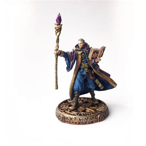 Dnd Painted Mm Miniature Of Wizard Sorcerer Or Mage Etsy