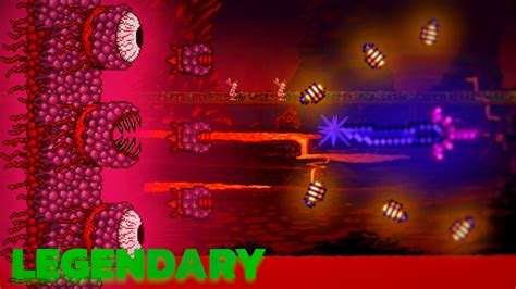 Terraria Legendary Mode Wall Of Flesh Boss Fight No Commentary Youtube