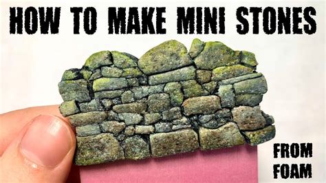 Make And Paint Realistic Stones From Styrofoam Youtube