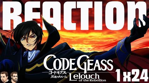 Code Geass 1x24 The Collapsing Stage First Time Anime Reaction Kodo Giasu S01e24 Youtube