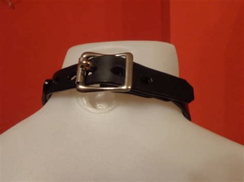 Locked Bdsm Collar Leather Bdsm Collar Fleur De Liese Collar Etsy