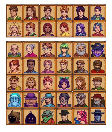 All Npc Portraits At Stardew Valley Nexus Mods And Community