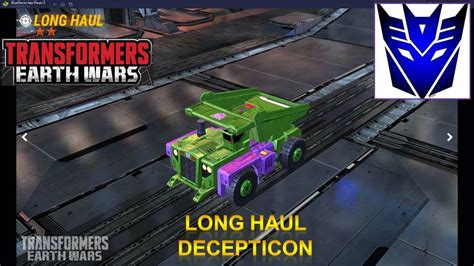 Transformers Earth Wars Unlock Decepticon Long Haul 2 Star And Gameplay Youtube