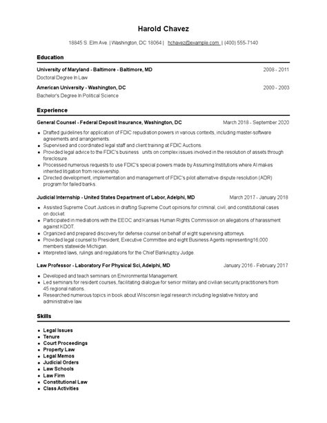 General Counsel Resume Examples And Tips Zippia