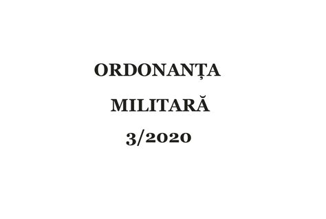 Ordonanta Militara Din Resboiu