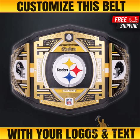 Pittsburgh Steelers Championship Belt Celebrate Nfl Legacy