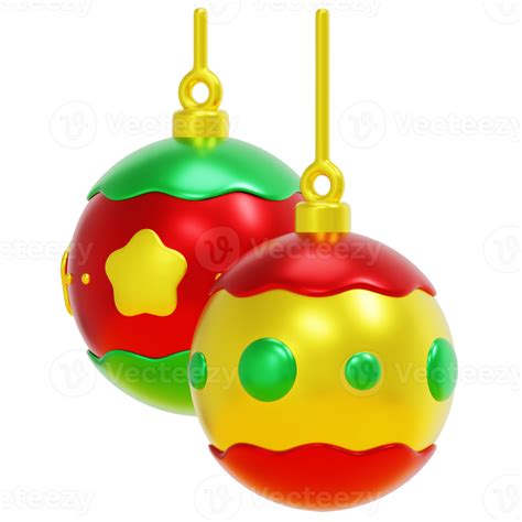 Christmas Balls 3d Render Icon Illustration 11652077 Png