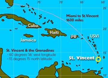 St Vincent Caribbean Map - World Map