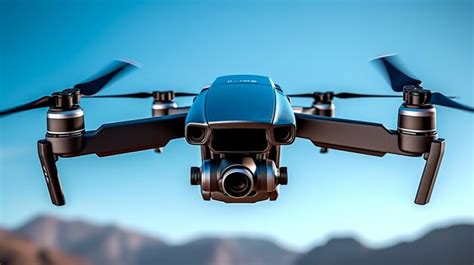 Premium AI Image | Silhouette of a drone in flight at sunset on the beach