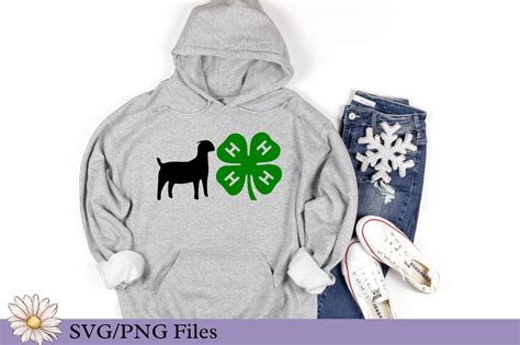 H Clover Svg For Decals H Goat Showmanship Svg For T Shirt Etsy