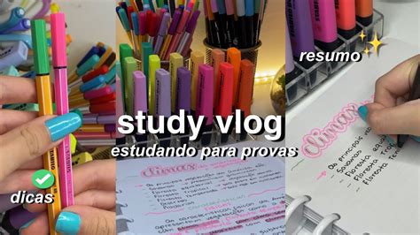 Study Vlog Produtivo Estudando Para Provas Como Eu Estudo Para