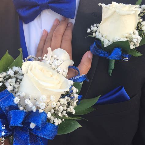 Corsage To Match Royal Blue Dress Corsage Prom