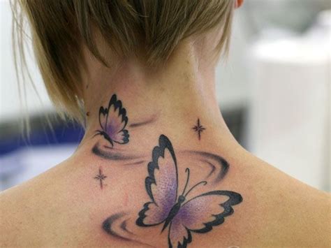 Butterfly Neck Tattoos For Women Butterfly Mania