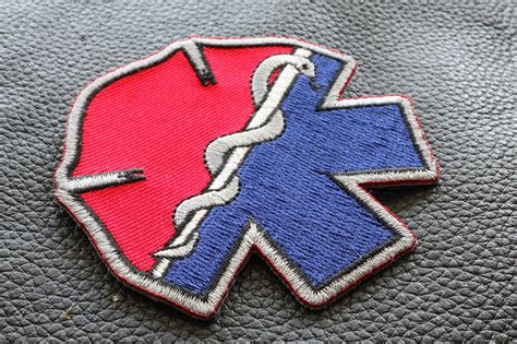 Firefighter Emt Emblems Patch Embroidered Patches By Ivamis Patches