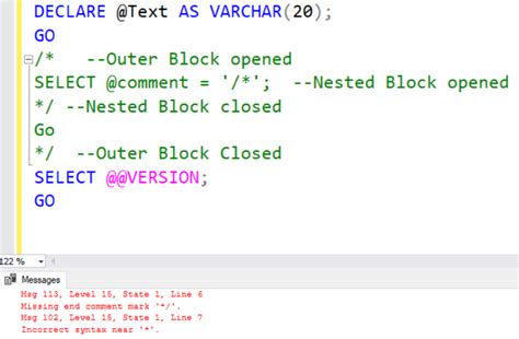 An Overview Of SQL Comments