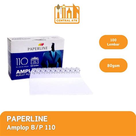 Jual Amplop Putih Polos Paperline 110 1 Pak 114 X 162mm Shopee