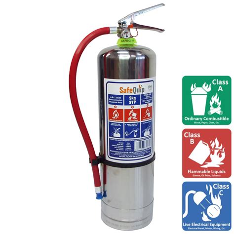 9kg Dcpstp Fire Extinguisher Stainless Steel Safety Signs And Equipment