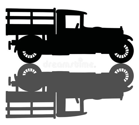 Vintage Truck Stock Vector Illustration Of Oldtimer 60466014