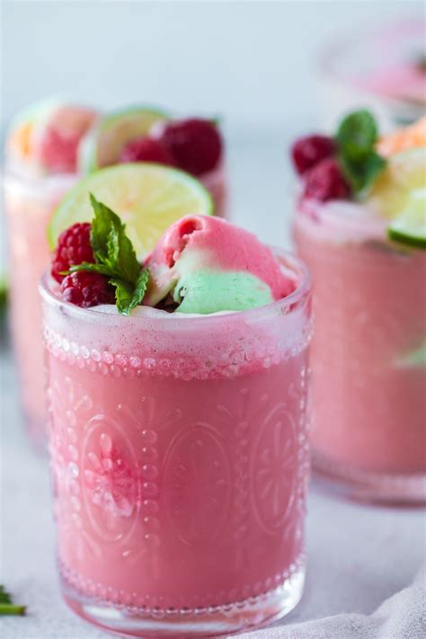 Strawberry Lemonade Sherbet Punch