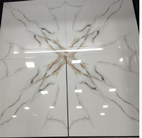 Square Thickness Mm White Ceramic Nano Dyna Polished Vitrified Floor