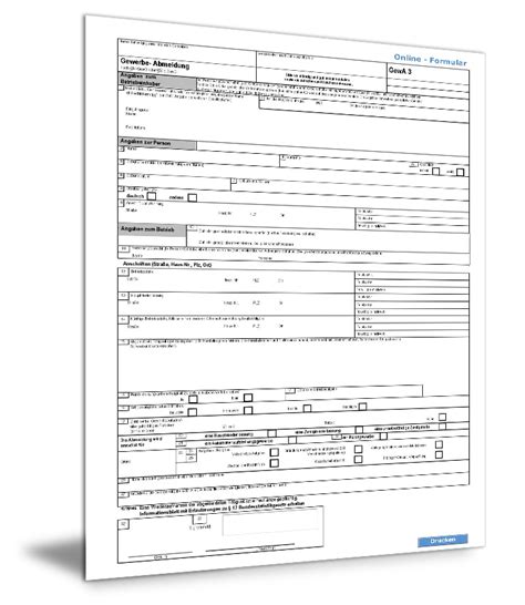 Gewerbeabmeldung Formular Rheinland Pfalz Losformathens Online Formulare