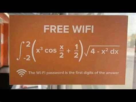 Wifi Password Integral Calculus YouTube