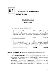 Detail Contoh Surat Perjanjian Gadai Tanah Koleksi Nomer 52