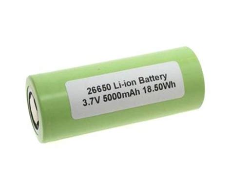 Kjøp LI ION ICR26650 3 7V 5000MAH hos oss på nett