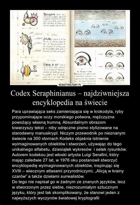 Codex Seraphinianus najdziwniejsza encyklopedia na świecie