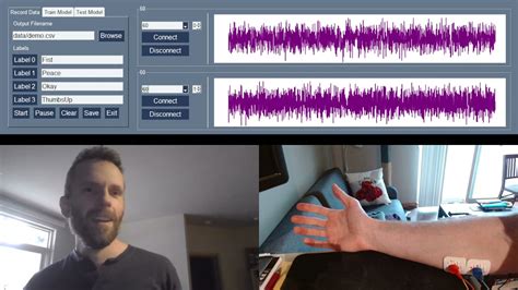 EMG Gesture Recognition Demo YouTube