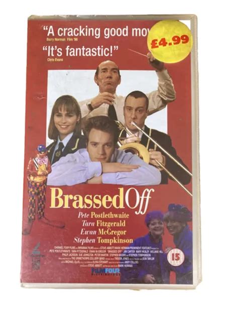 BRASSED OFF 1996 Original Ex Rental Big Box Vhs With Reversible