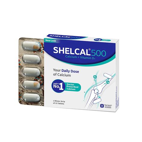 Torrent Shelcal Calcium Tablets With Vitamin D For Healthy And