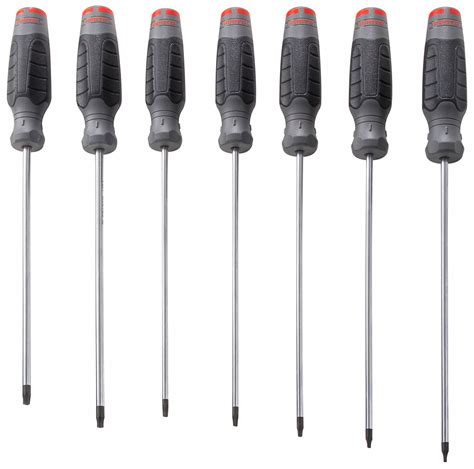 PROTO 7 Pieces Tamper Proof Torx Tip Screwdriver Sets 61XK42